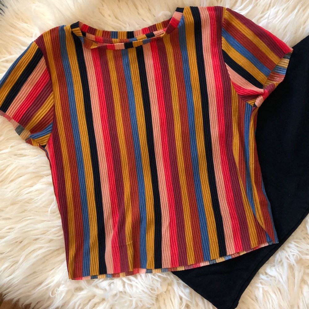 Wild Fable Stripped mid-shirt Sz M
